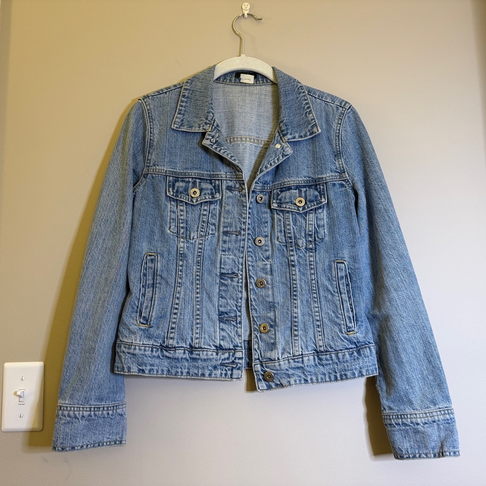 Vintage J. Crew Light Blue Jean Jacket